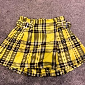Yellow and black skirt